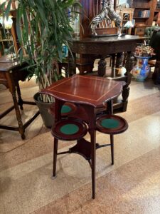 アンティーク家具 Inlaid table -74122｜ヴァセリンランプ 西洋・アンティーク家具の専門店「家具のこばやし」- 福島県福島市アンナガーデン