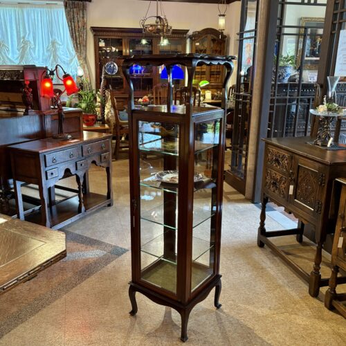 アンティーク家具 アンティークキャビネット -75033｜ヴァセリンランプ 西洋・アンティーク家具の専門店「家具のこばやし」- 福島県福島市アンナガーデン